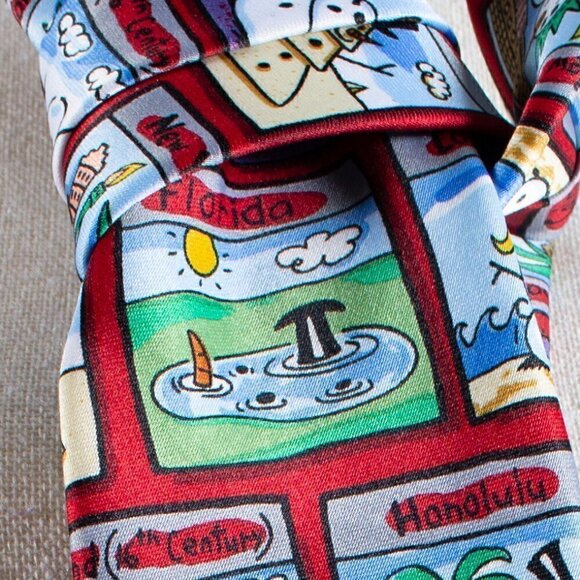 Men's Holiday Tie - Holiday - Snowmen - Snowman - Snowwoman - Picture 6 of 7